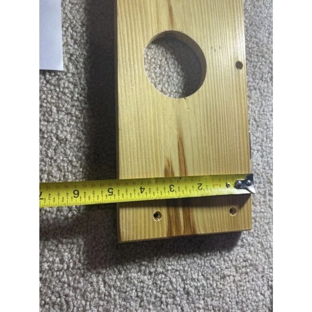 Vintage Wood Hair Dryer & Curling Iron Holder Kit DIY Country Heart Wall Mount